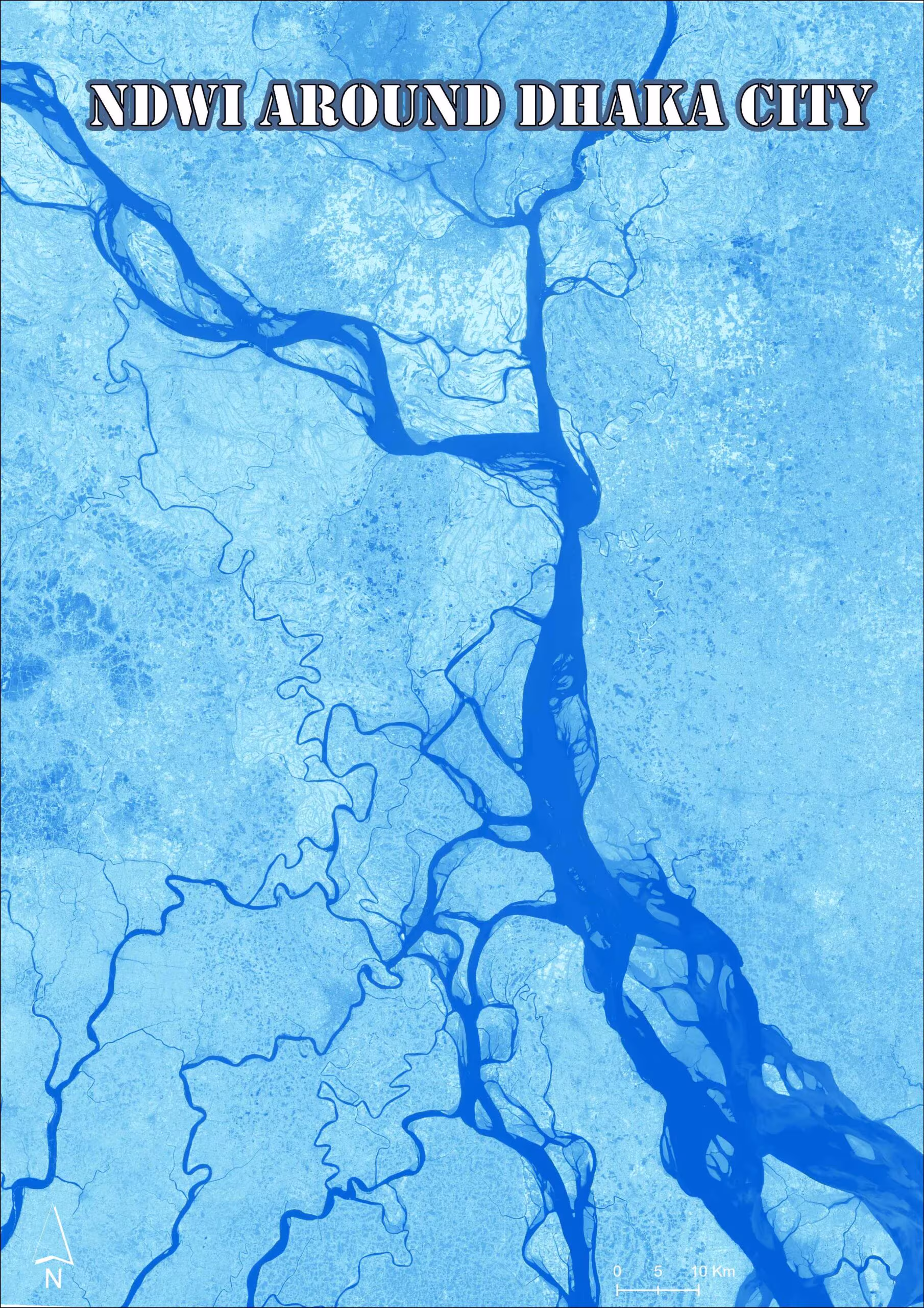 NDWI of Dhaka City